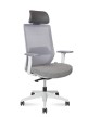Кресло для руководителя Norden Mono grey H6255-1 grey серая сетка, серая ткань
