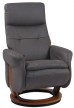 Релакс кресло RECLAINERS Francesca 7745A+Нубук черно-серый
