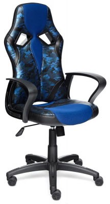 Геймерское кресло TetChair RUNNER MILITARY blue